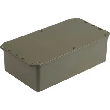 Rozvaděč Skříň IP54 s přírubou barva Šedá ABS 210 x 112 x 61mm