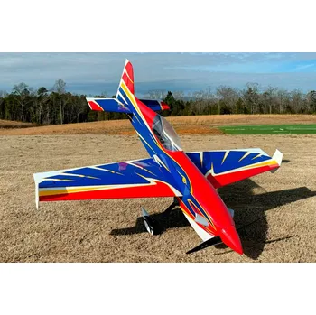 RC model letadla ExtremeFlight 88" Raven - Červená/Modrá 2,24m - expresní doprava