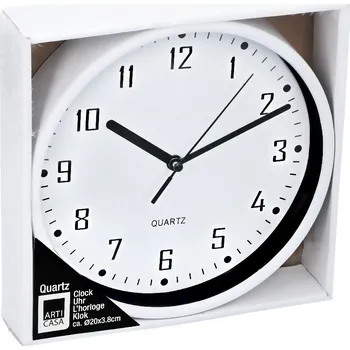 Hodiny Nástěnné hodiny 20 cm bílá ED-224295bila