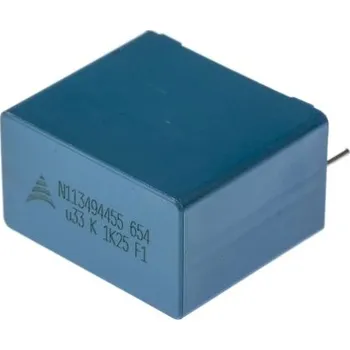 Fóliový kondenzátor, řada: B32654 330nF ±10procent 1.25 kV dc, 500 V ac, Průchozí otvor EPCOS