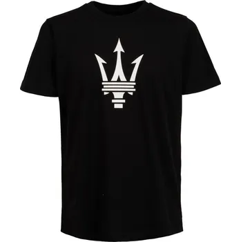 Pánské tričko Maserati pánské tričko s velkým logem trojzubce černé XL