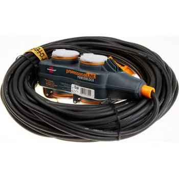 Prodlužovací kabel Prodlužovací kabel, řada: ProfessionalLine, délka kabelu: 25m 3 x 1.5mm² 4 zásuvky H07RN-F, 230 V AC CEE 7/7 německá,