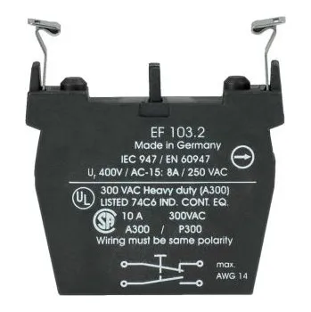 Stykač Blok kontaktů 1CO 230V ac Šroubová svorka