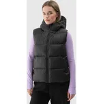 Dámská Péřová Vesta S Kapucí 4F 4FWAW24TVJAF141-20S Barva: Černá, Velikost: XS