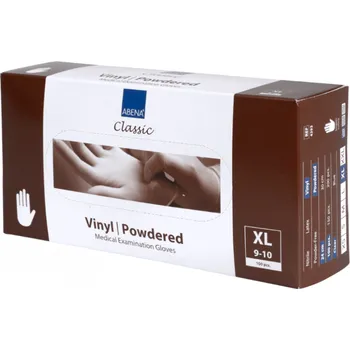 Abena Rukavice Latex XL—Pudrované, 100 ks