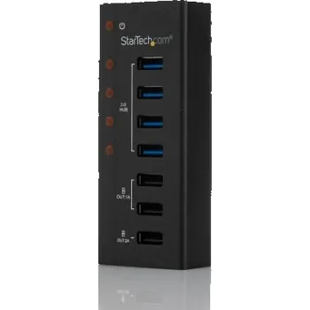 USB hub Rozbočovač USB ST4300U3C3, standard: USB 3.0, počet portů USB: 4 Adaptér střídavého proudu, typ USB: USB A StarTech.com