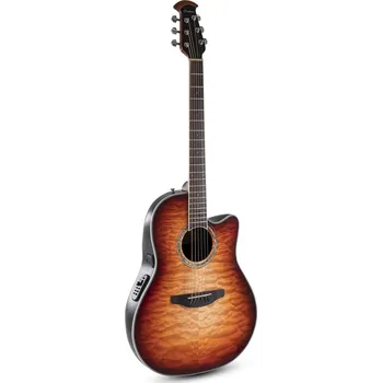 Elektroakustická kytara Ovation E – akustická kytara Ovation Celebrity Standard Plus Mid CutawayCognac Burst Gloss CS24X-7C-G 143586