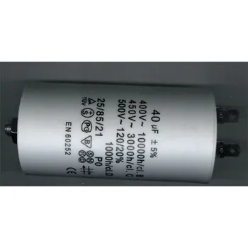 Kondenzátor 40uF/400V motorový kondenzátor MAB MKP 45x134mm