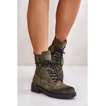 Vysoké boty worker s zipy Maisa Barva: Zelená, Velikost: 36