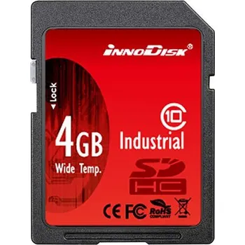 Paměťová karta Karta SD SD 4 GB Ano SLC InnoDisk, řada: Industrial -40 → plus 85°C 32x