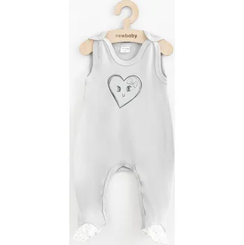 Dupačky Kojenecké bavlněné dupačky New Baby Srdíčka 68 (4-6m)