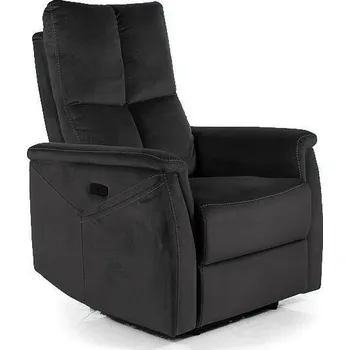 Křeslo Polohovací křeslo NEPTUN M VELVET (Masážní funkce), Černý Bluvel 19