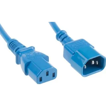 Napájecí kabel Napájecí kabel 1.5m, Modrá, A: IEC C13, B: IEC C14, 6 A, 250 V RS PRO 0.75mm2
