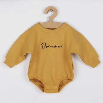 Kojenecké oblečení Kojenecké teplákové body baggy Koala Dreamer hořčicová 68 (4-6m)