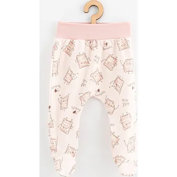 Dupačky Kojenecké bavlněné polodupačky New Baby Biscuits růžová 74 (6-9m)