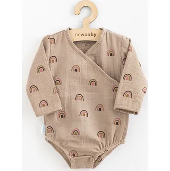 Kojenecký body Kojenecké mušelínové body s bočním zavazováním New Baby Rainbow 62 (3-6m)