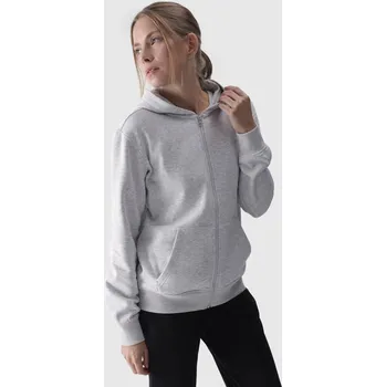 Dámská mikina 4f Polar S Stojáčkem Regular Dámský 4FSS23TFLEF049 Barva: Stříbrná, Velikost: XS