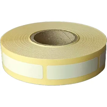 Samolepící etiketa Etikety 13x50mm, hlazený papír, bílá, D76, 1000 ks na roli