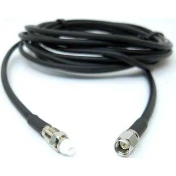 Anténní kabel Koaxiální kabel LLC200A, Černá PVC, A: FME, vnější průměr: 5mm, B: FME 15m Siretta S koncovkou