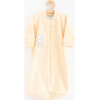 Zavinovačka Kojenecký froté spací pytel New Baby medvídek žlutý 74 (6-9m)