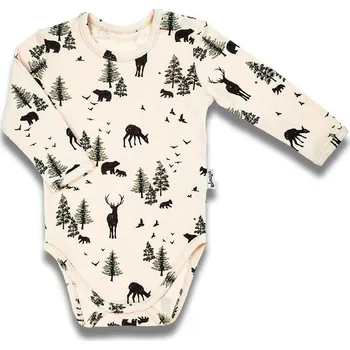 Kojenecké body s dlouhým rukávem Nicol Bambi 86 (12-18m)