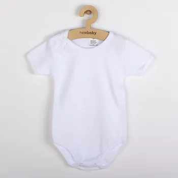 Luxusní body krátký rukáv New Baby - bílé 92 (18-24m)