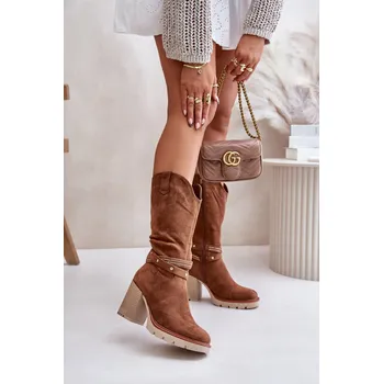 Dámské kozačky Kozačky na podpatku model 201320 Step in style 38