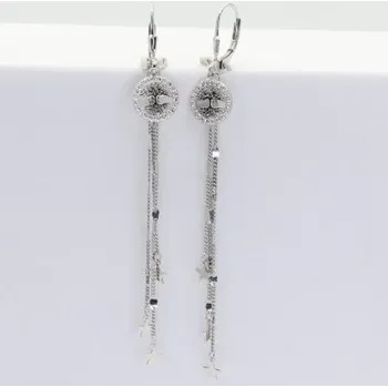 Náušnice Stříbrné náušnice s klasickým zapínáním