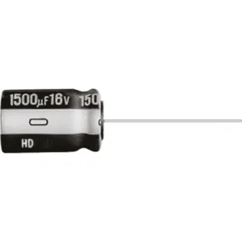 Kondenzátor Kondenzátor, řada: HD 47μF ±20procent 50V dc, Radiální, Průchozí otvor Hliníkové elektrolytické Panasonic