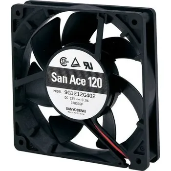 PC ventilátor Sanyo DenkiAxiální ventilátor 12 V DC DC, průtok vzduchu: 195.4m³/h 6.96W580mA, 119 x 119 x 25mm