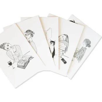 Výtvárné potřeby Sada pohlednic Holky Knihomolky