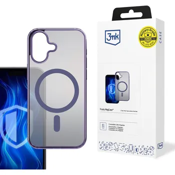 Pouzdro na mobilní telefon 3mk ochranný kryt Frosty MagCase Purple pro Apple iPhone 16