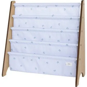 Hračka pro nejmenší 3 SPROUTS Stojan na knížky Recycled Blueberry 3 Sprouts Mist