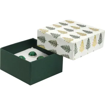 Dárková krabička Vánoční papírová krabička na šperky