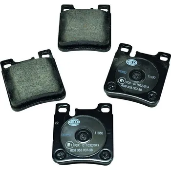 Brzdová destička Sada brzdových destiček, kotoučová brzda HELLA 8DB 355 007-581