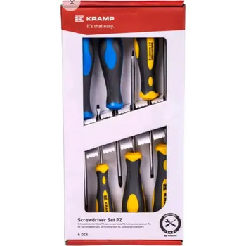 Šroubovák Sada plochých a křížových šroubováků, 6 ks - KRAMP