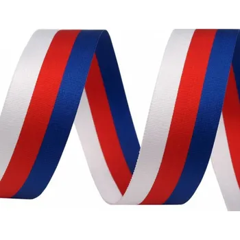 Stuha trikolora Česko šíře 30mm, 10m