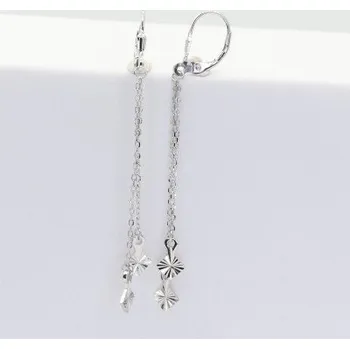 Náušnice Stříbrné náušnice s klasickým zapínáním