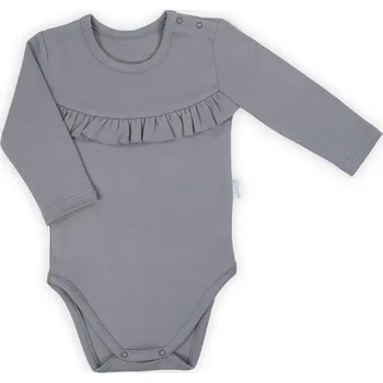 Kojenecký body Kojenecké body s dlouhým rukávem Nicol Sara šedá 68 (4-6m)