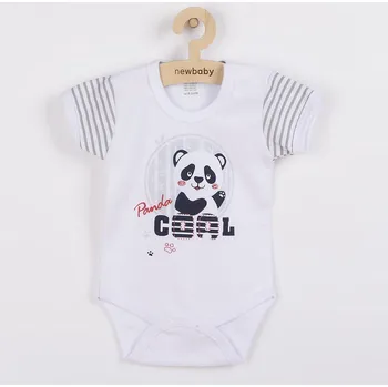 Kojenecký body Kojenecké body s krátkým rukávem New Baby Panda 74 (6-9m)