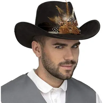 Karnevalová paruka Kovbojský klobouk My Other Me Černá