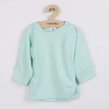 Kojenecké oblečení Kojenecká košilka s bočním zapínáním New Baby tyrkysová 62 (3-6m)