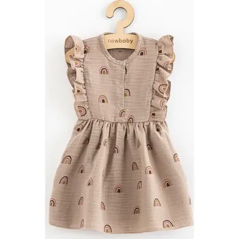 Kojenecké šaty Letní kojenecké mušelínové šaty New Baby Rainbow 74 (6-9m)