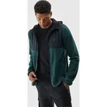 Mikina Polar 4F Pánská S Kapucí 4FAW23TFLEM137-20S Barva: Zelená, Velikost: 3XL
