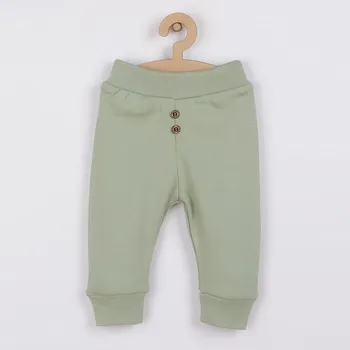 Kojenecké oblečení Kojenecké bavlněné tepláčky Nicol Ivo zelená 68 (4-6m)