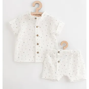 Kojenecká souprava Kojenecká mušelínová košile s kraťasy New Baby Arthur 62 (3-6m)