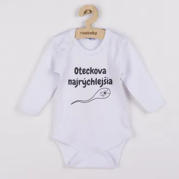 Body s potiskem New Baby Oteckova najrýchlejšia 74 (6-9m)