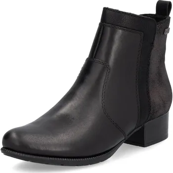 Dámská zimní obuv DÁMSKÉ KOTNÍKOVÉ BOTY RIEKER 78658-00 ČERNÁ Barva: Černá, Velikost: 41