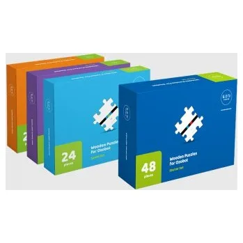 Robot Ozobot dřevěné puzzle 2 - kompletní (startovací, rychlostní, barevná a speciální pohyby) Ozobot 5903260249231