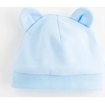Kojenecká čepice Kojenecká bavlněná čepička New Baby Kids modrá 74 (6-9m)